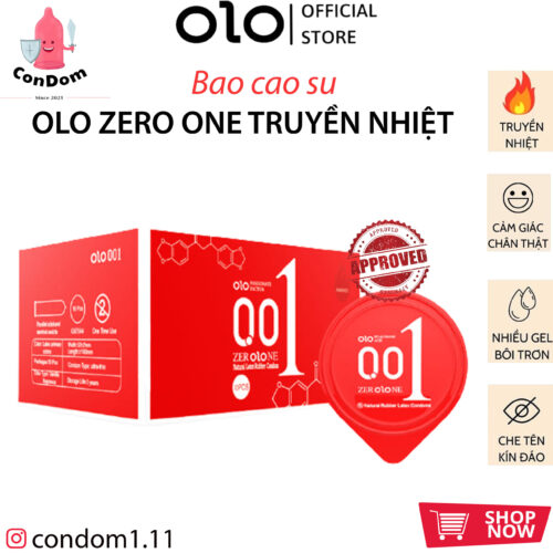 Bao cao su OLO Đỏ Truyền Nhiệt 0.01