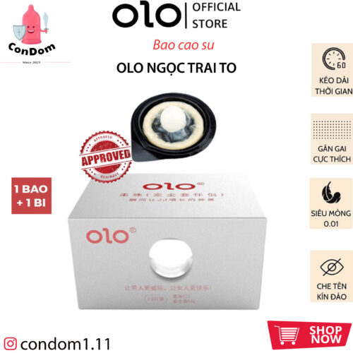Bao cao su OLO ngọc trai to