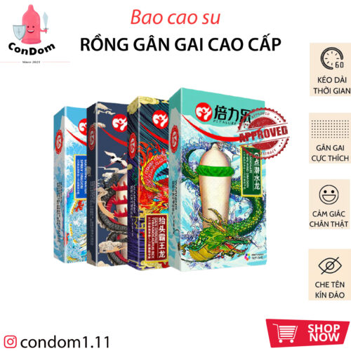 Bao cao su Rồng Gân Gai Cao Cấp