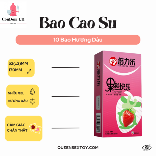 Bao Cao Su Hương Vị Dâu