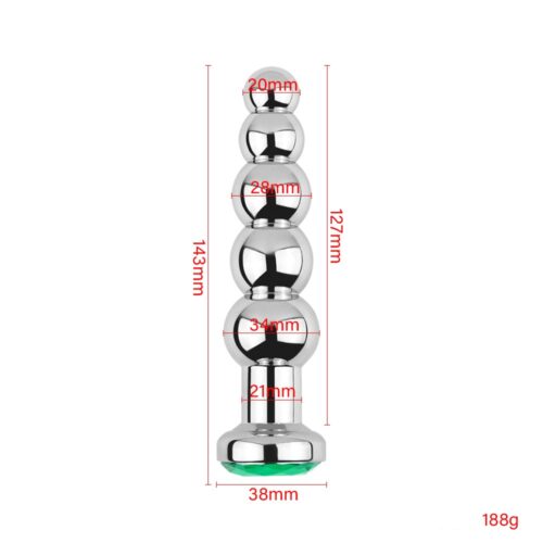 Phích Cắm Kim Loại 5 Hạt Đá