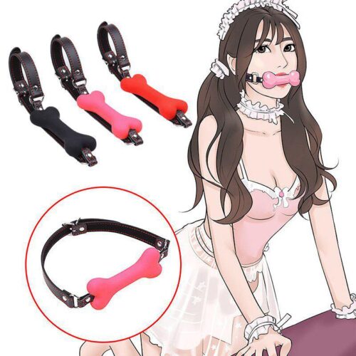 Gag xương silicon màu đen